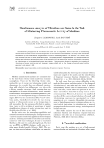 Simultaneous Analysis of Vibrations and Noise in the Task of