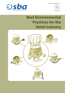 Best Environmental Practices for the Hotel Industry