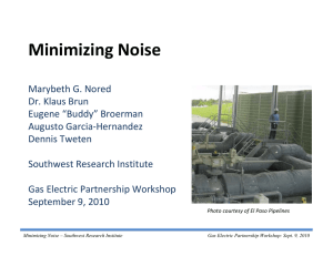 Minimizing Noise - Gas/Electric Partnership