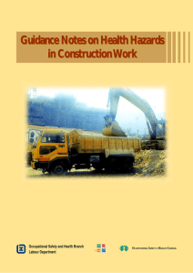 Guidance Notes on Health Hazards in Construction Work Guidance