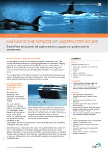 Managing the impacts of underwater sound