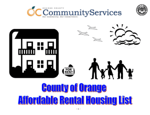 Affordable Rental Housing List