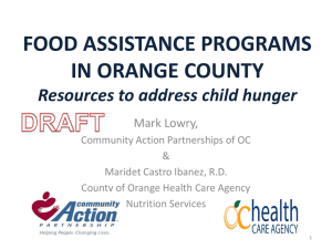 Food Assistance Programs in Orange County - AAP-OC