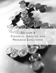 section 4 financial analysis and program evaluation