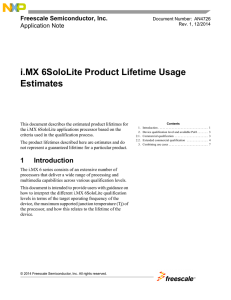 i.MX 6SoloLite Product Lifetime Usage Estimates