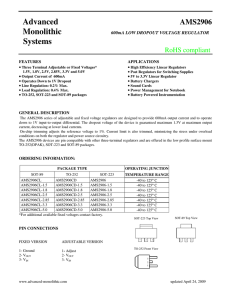 Data Sheet 2906 - Advanced Monolithic Systems