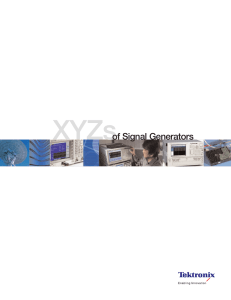 XYZs of Signal Generators