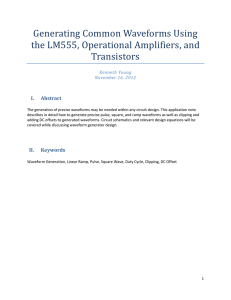 Generating Common Waveforms Using the LM555, Operational