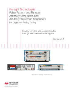 Keysight Technologies Pulse Pattern and
