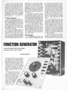 FUNCTION GENERATOR