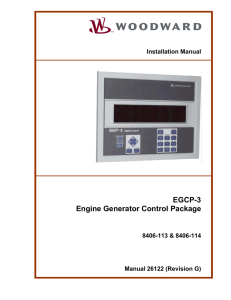 EGCP-3 Engine Generator Control Package