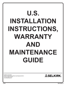 us installation instructions, warranty and maintenance guide