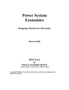 Power System Economics