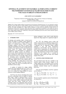 (facts) devices for static voltage stability enhancement