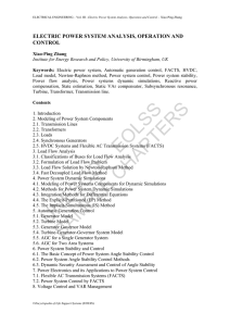 Electric Power System Analysis, Operation and Control