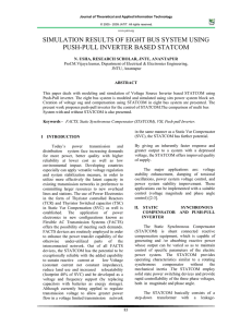 SIMULATION RESULTS OF EIGHT BUS SYSTEM USING PUSH