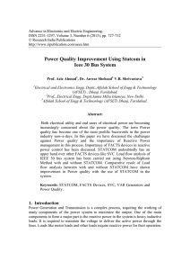 Power Quality Improvement Using Statcom in Ieee 30 Bus System