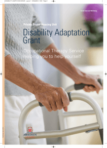 Disability Adaptation Grant