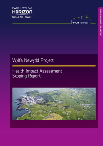 Wylfa Newydd Project Health Impact Assessment Scoping Report