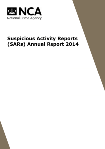 Suspicious Activity Reports (SARs) Annual