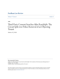 Third-Party Consent Searches After Randolph: The Circuit Split over
