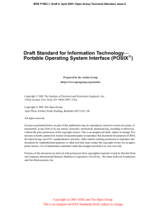 Draft Standard for Information Technology— Portable Operating