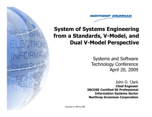 System of Systems Engineering from a Standards V