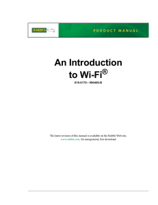 An Introduction to Wi-Fi