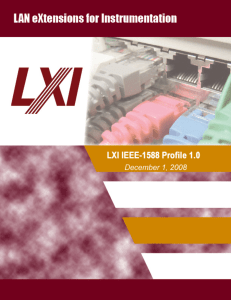 LXI IEEE 1588 Profile