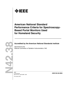 ANSI N42.38-2006, American National Standard Performance