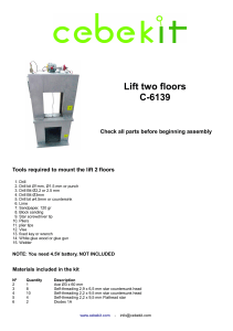 Lift two floors C-6139