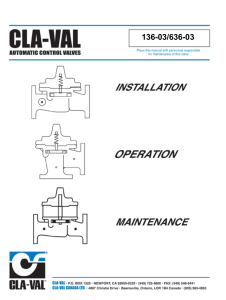 Technical Manual - Cla-Val