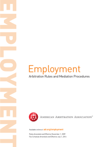 Employment - American Arbitration Association