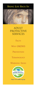 Bring Life Back In Adult Protective Services