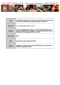 Title An efficient offshore wind-wave hybrid generation system using