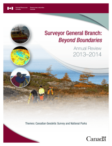 Surveyor General Branch: Beyond Boundaries: Annual Review