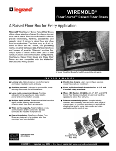 AF Series FloorSource Raised Floor Boxes