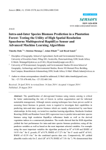 Intra-and-Inter Species Biomass Prediction in a