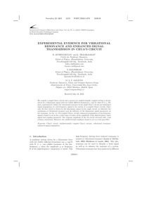 experimental evidence for vibrational resonance and enhanced