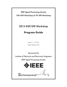 Program Guide - DSP-SPE - Santa Clara University