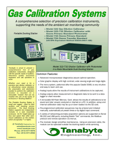 Calibrators - Tanabyte Engineering, Inc.