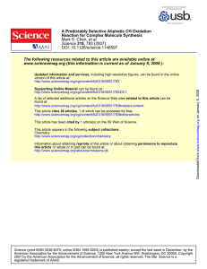 A Predictably Selective Aliphatic C H Oxidation Reaction