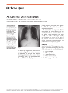 An Abnormal Chest Radiograph - American Academy of Family