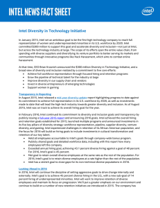 Intel Diversity in Technology Initiative