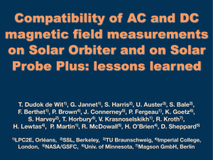 Compatibility of AC and DC magnetic field measurements on Solar