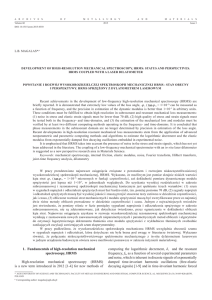 1. Fundamentals of high-resolution mechanical spectroscopy