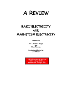 basic electricity and magnetism electricity