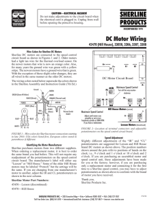 DC Motor Wiring