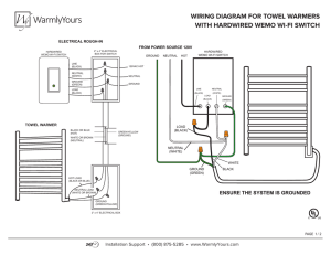 wiring diagram for towel warmers with hardwired wemo wi