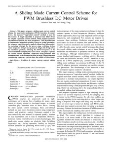 A Sliding Mode Current Control Scheme For PWM Brushless DC